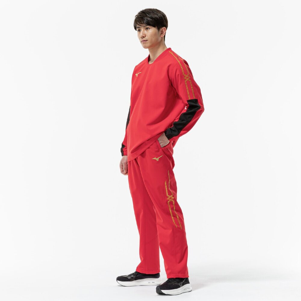 Mizuno レッドグラデーションパンツ 2XL Mizuno レッドグラデーション