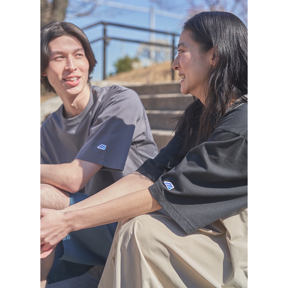 ミズノ直営限定】モノグラムM 5分袖Tシャツ|B2JAC011|Go to by mizuno