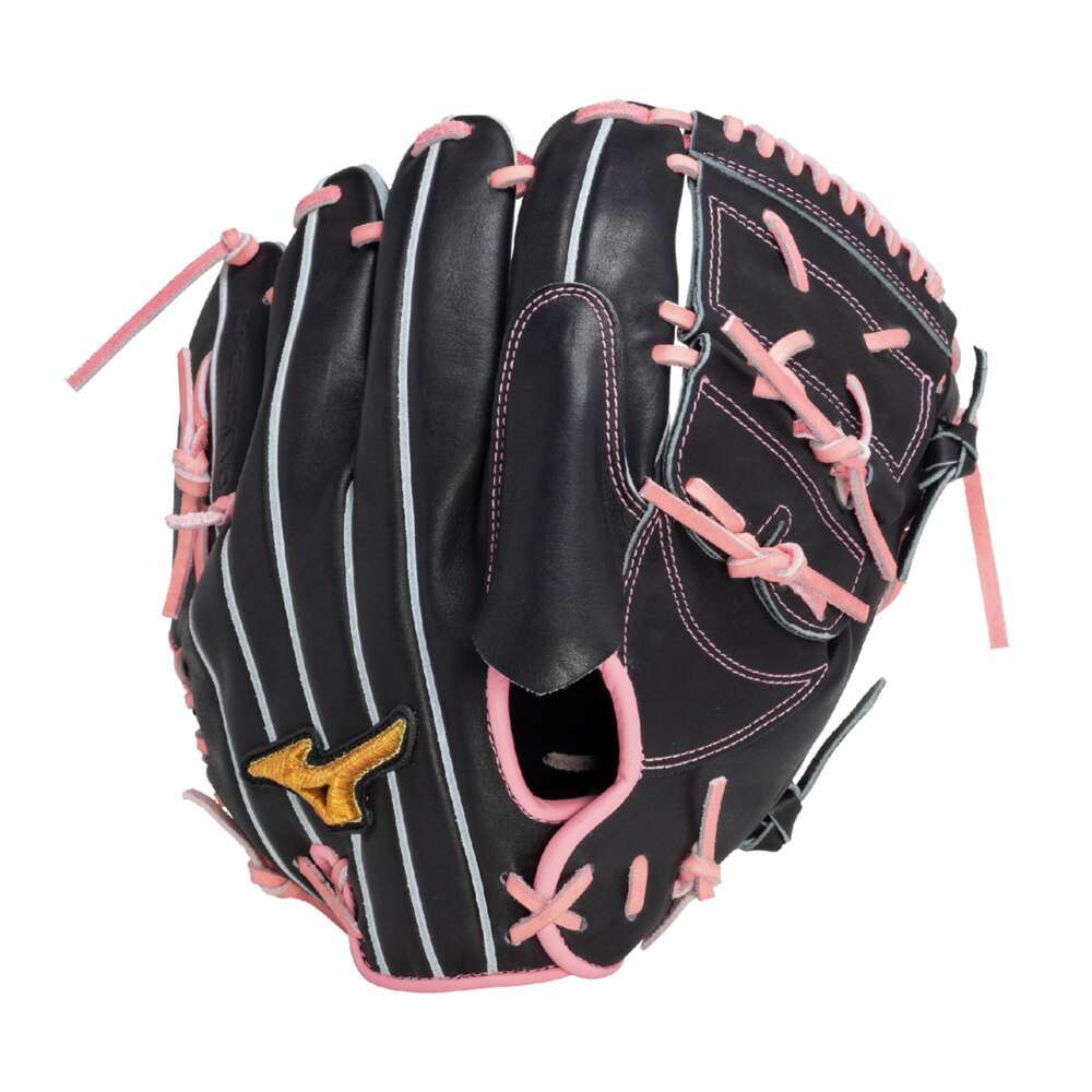 Hブランド 軟式野球グローブ 黒とピンク Hブランド 軟式野球グローブ