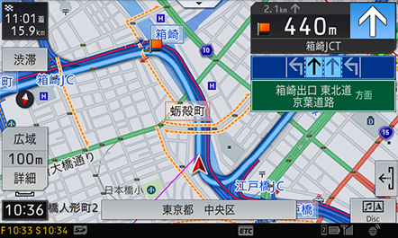 地図表示 | ナビ能力 | 詳細一覧 | AVIC-CW700/CZ700 | サイバーナビ