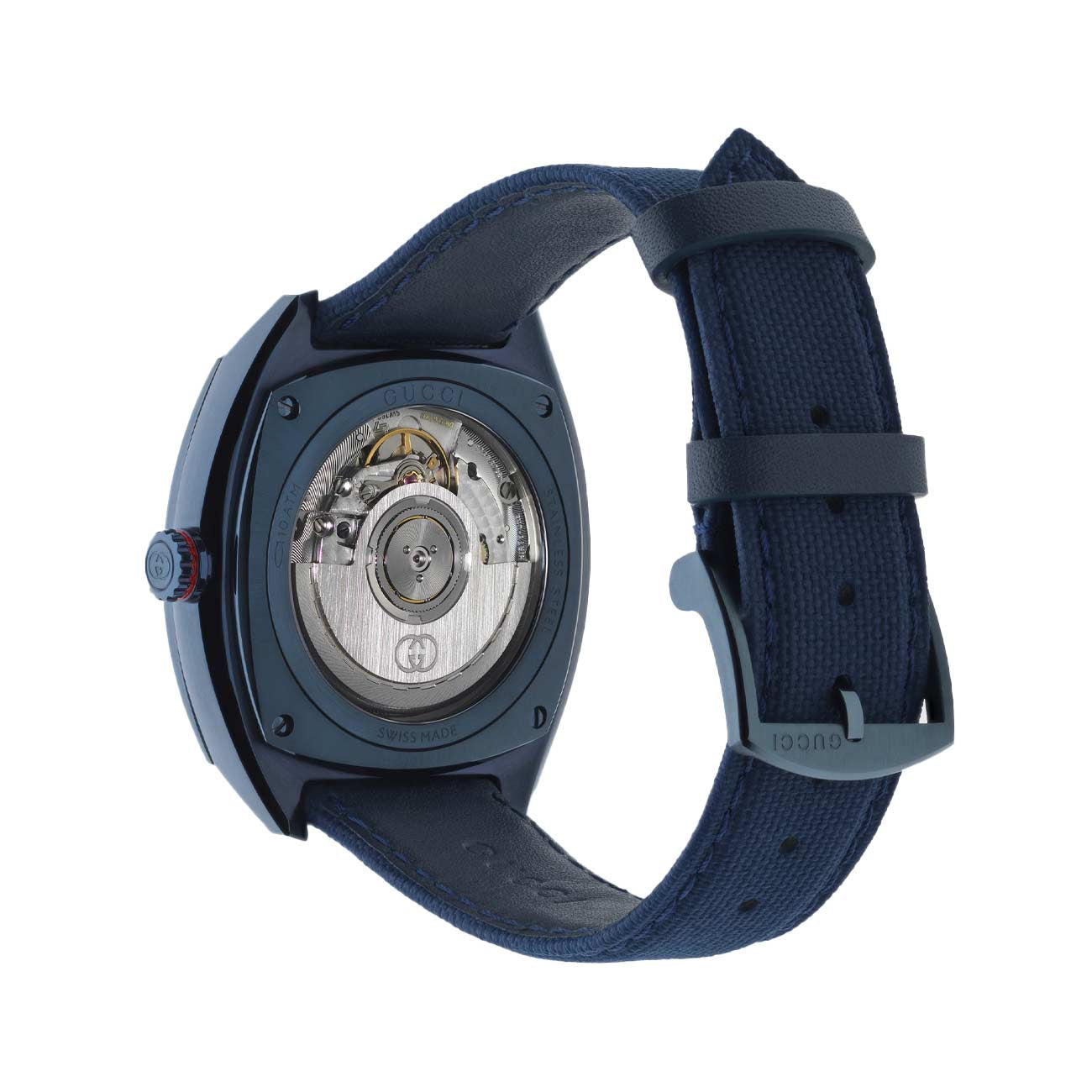 Gucci Interlocking Blue Dial with Blue Rubber Strap - 41mm