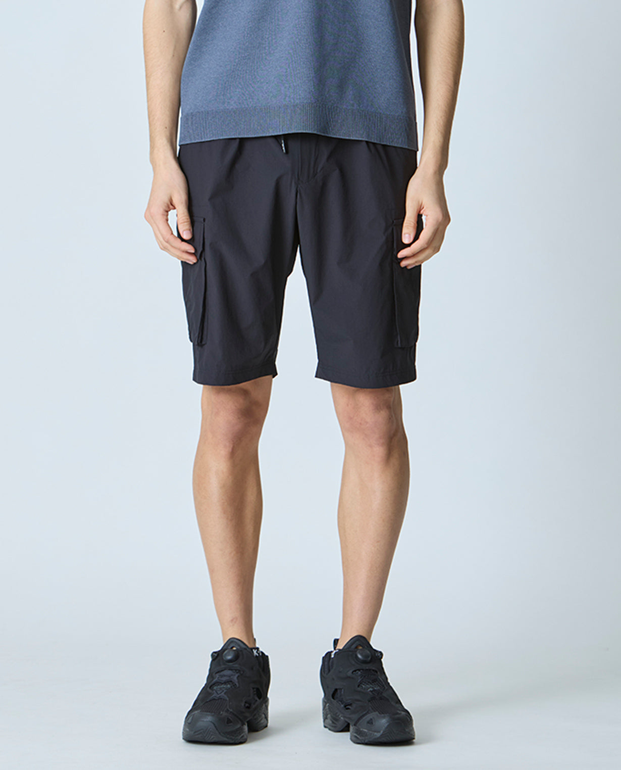 106S_A 4WAYストレッチ カーゴショーツ (ブラック) – K-3B OFFICIAL SITE