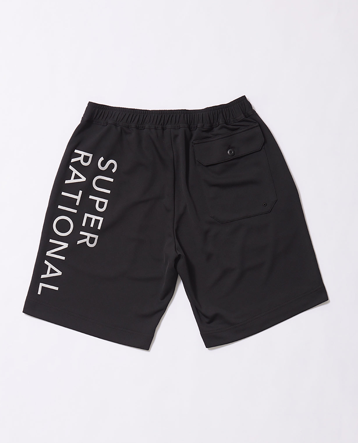 110_G リサイクル糸メッシュ グラフィックショーツ (ブラック×ホワイト