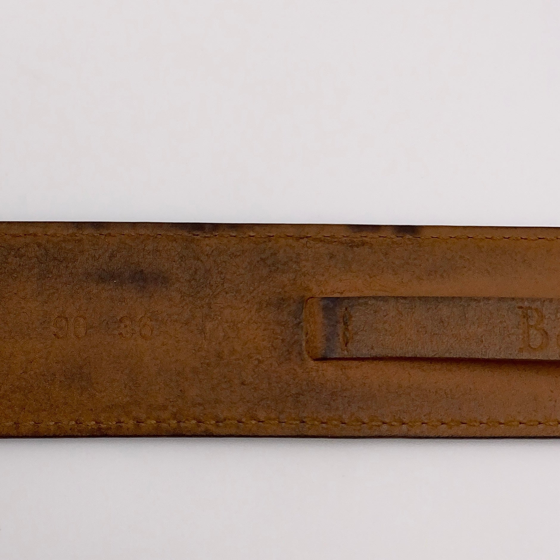 送料無料】 Berluti（ベルルッティ）クラシックレザーベルト35㎜中古品