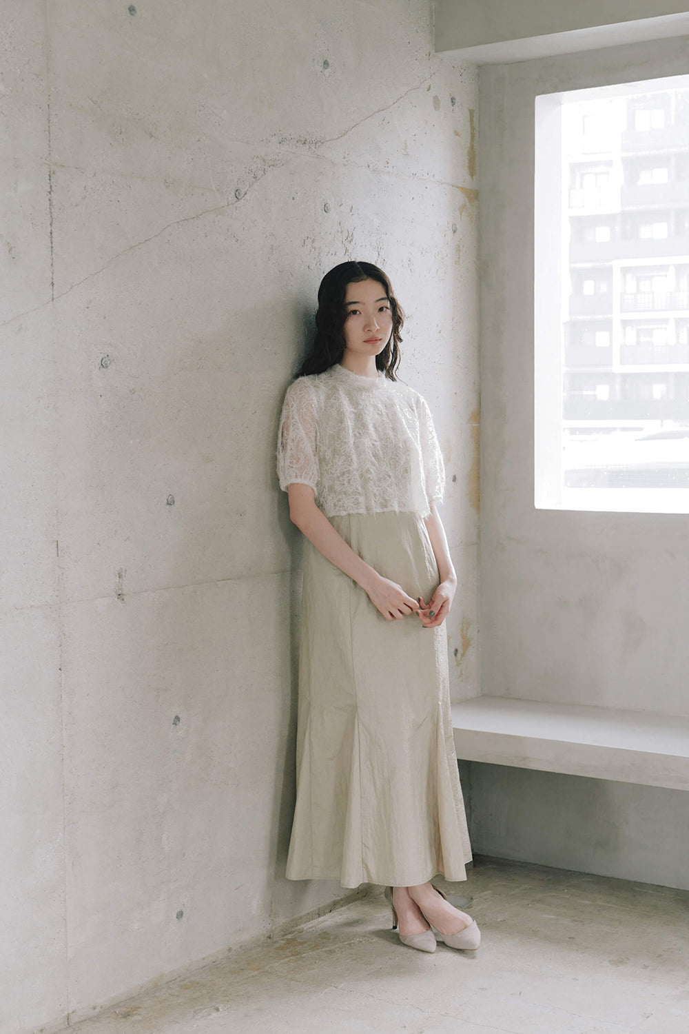 kaene公式オンラインストア レースコンビマーメイドドレス / 101107