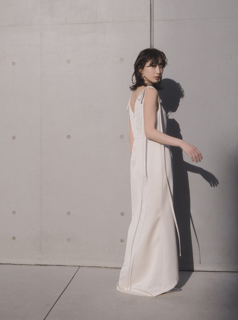 kaene公式オンラインストア サテンリボンドレス / 100855 ホワイト