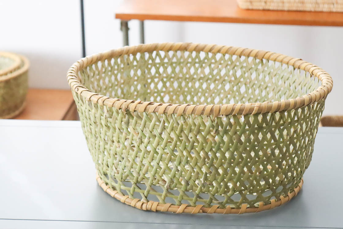 長野 根曲竹 茶碗かご (特大)