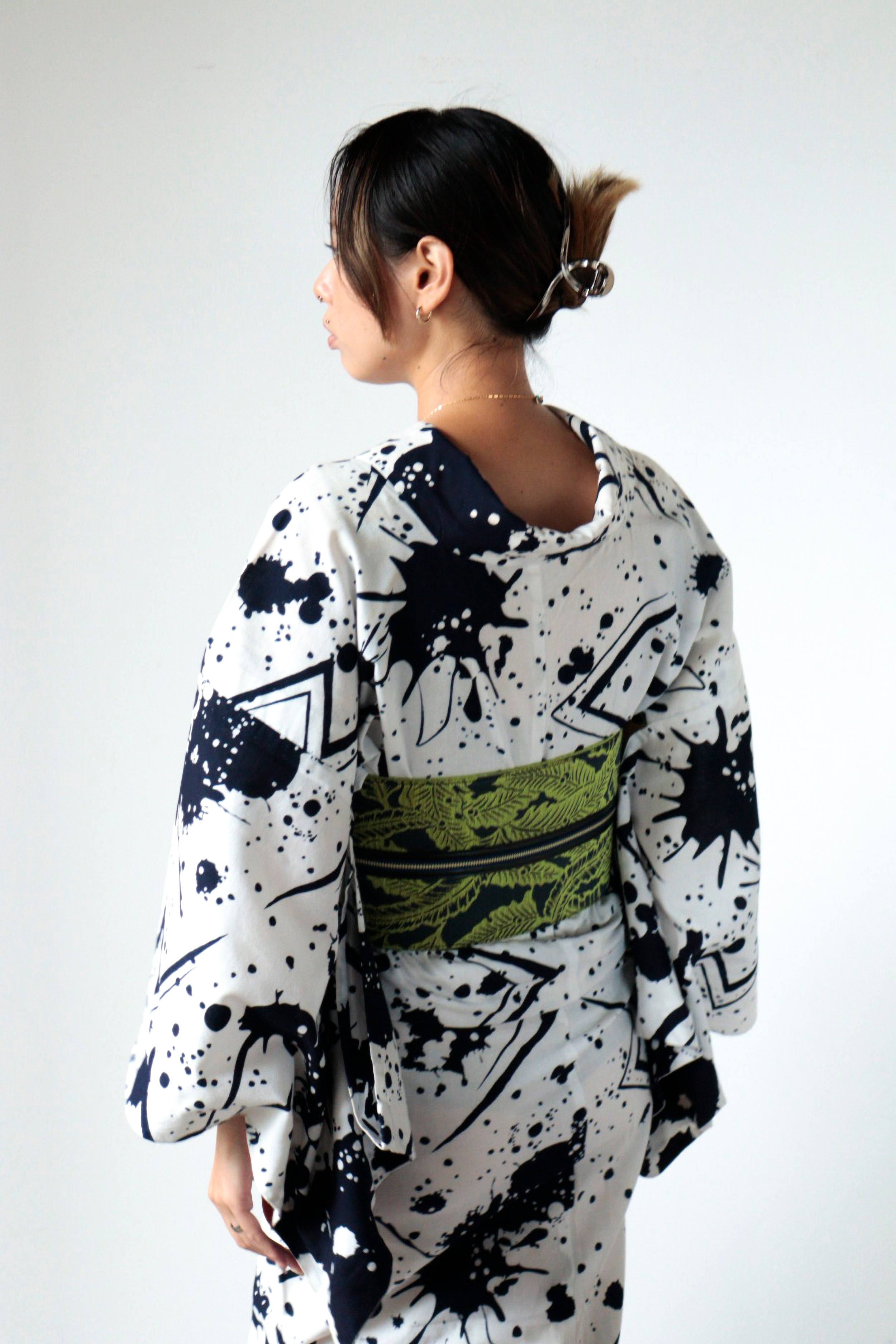 浴衣｜ゲリラ豪雨 紺｜KAPUKI