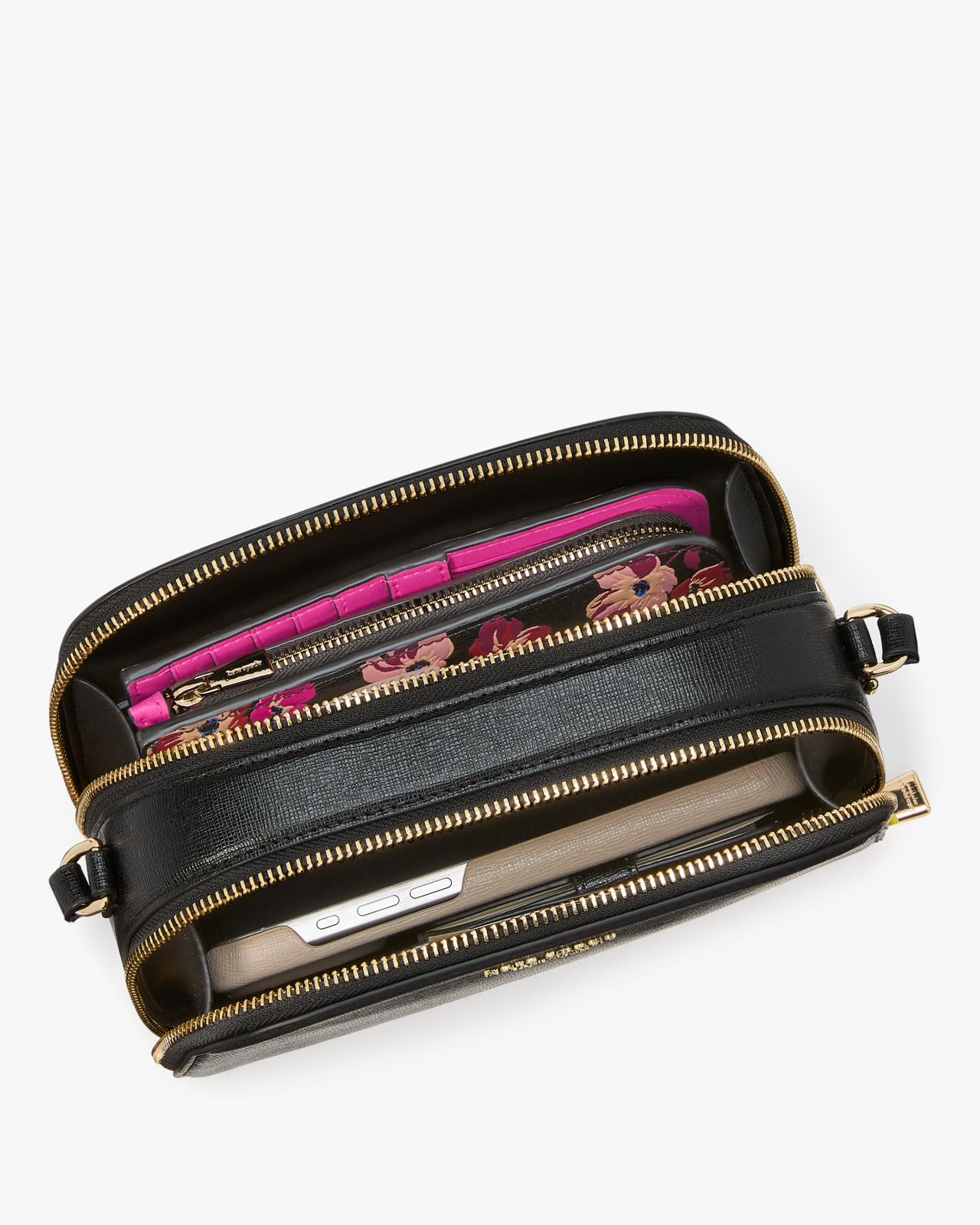 Devin Double Zip Dome Crossbody