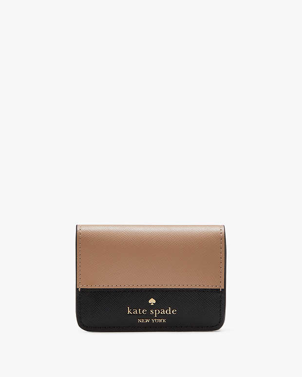 マディソン カラーブロック トップ ジップ カード ホルダー | カード