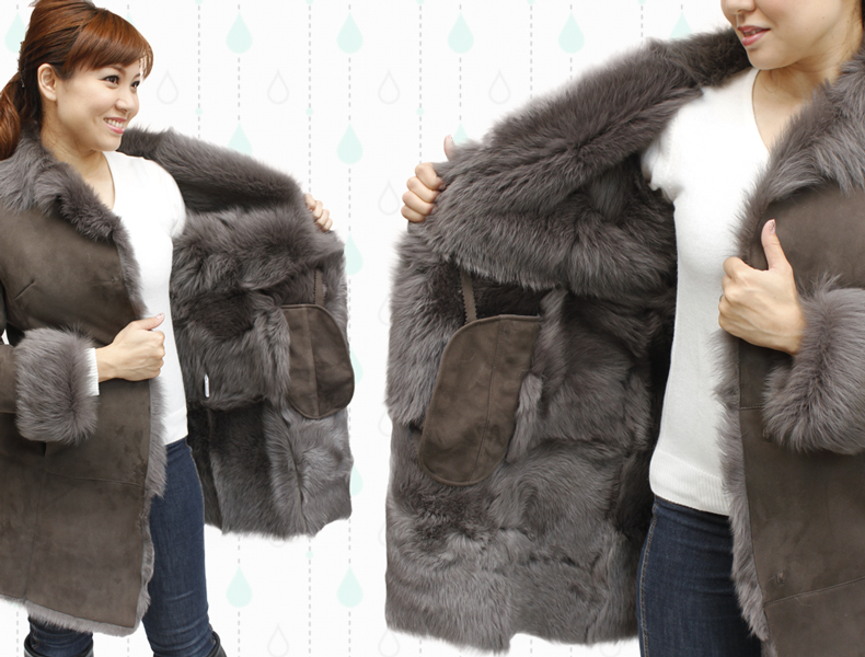 レディース ムートンコート トスカーナムートン ダブルフェイス ロング