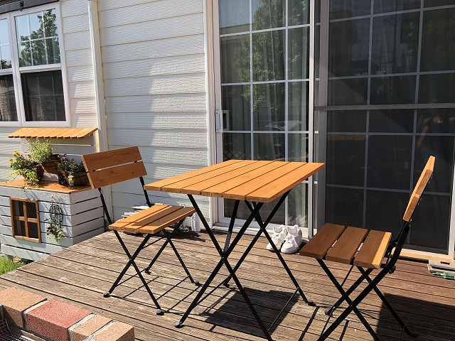 IKEA テルノー 折りたたみ式アウトドアテーブル ガーデン 引き取り安く