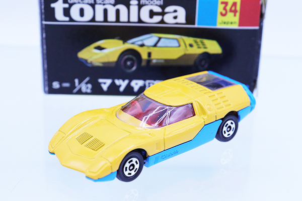 ミニカーショップ ケンボックス トミカ 黒箱☆34☆マツダRX500 (黄/青
