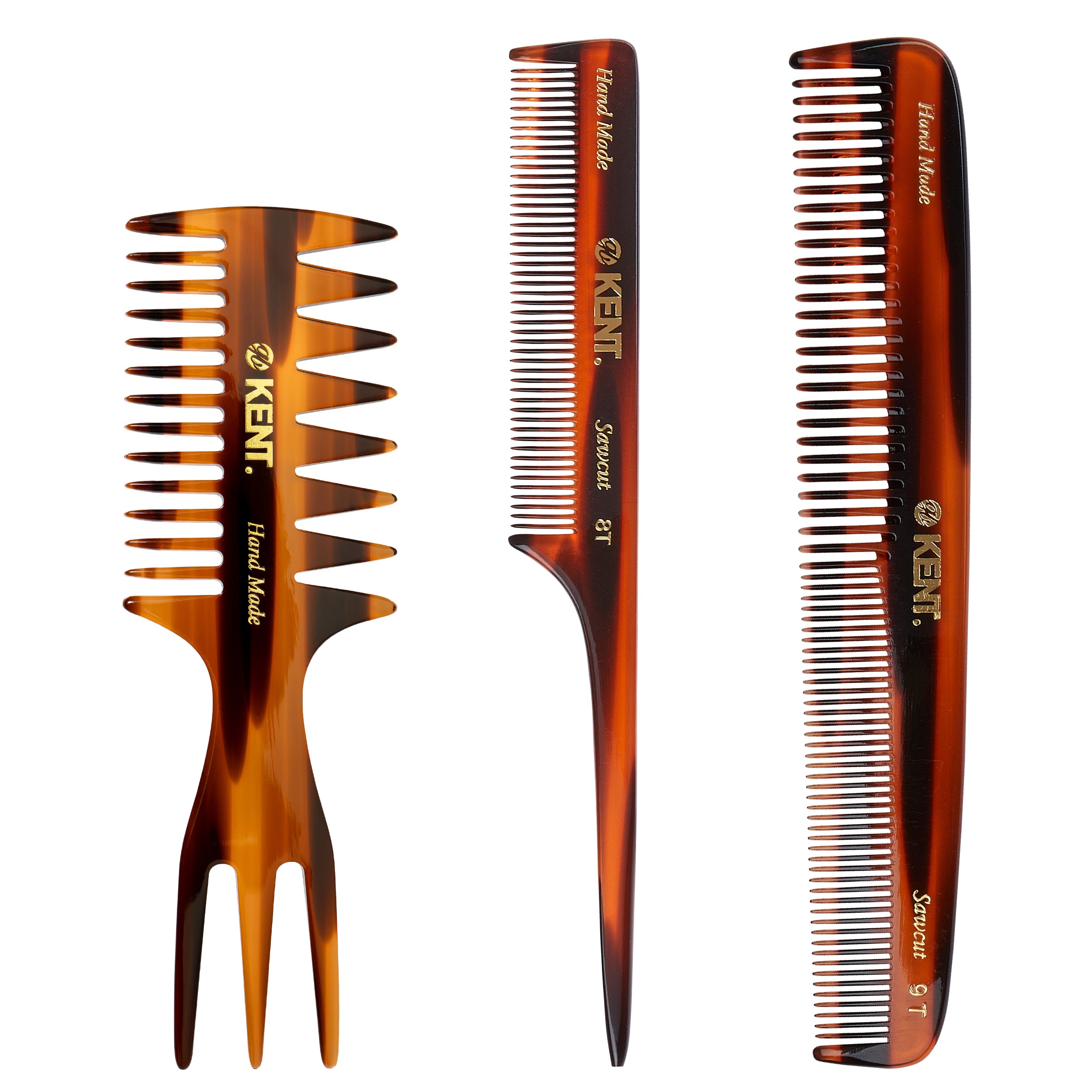 ハンドメイドコーム 3本セット CMSET-8T-9T-57T《GB KENT & SONS公式》