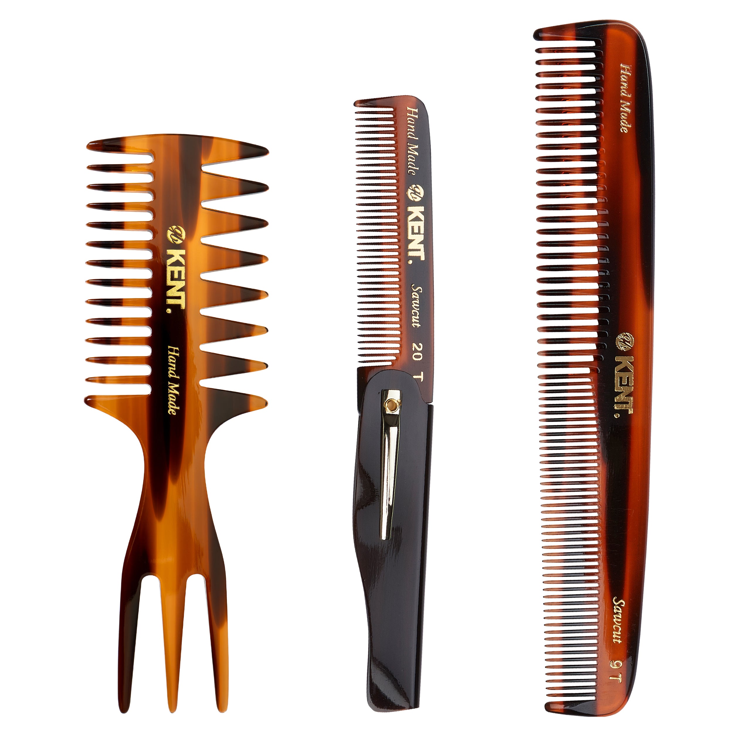 メンズ折り畳みヘアコーム - 【G.B.KENT & SONS】英国王室御用達の高級