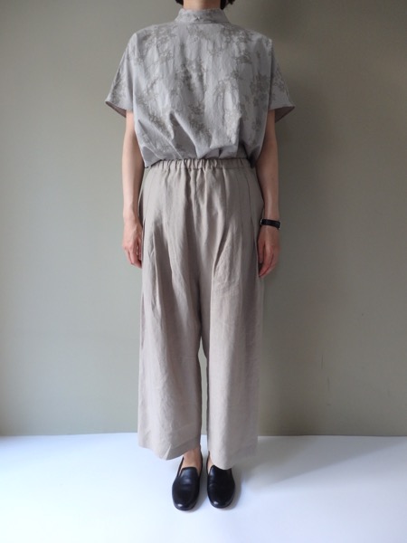 STAMP AND DIARY】60ハイカウントプレミアムリネンワイドパンツ