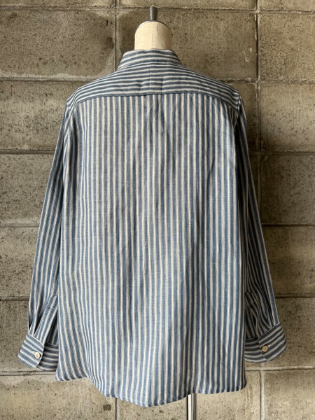 atelier naruse アトリエナルセ / リネンバンドカラーシャツ（ダブル