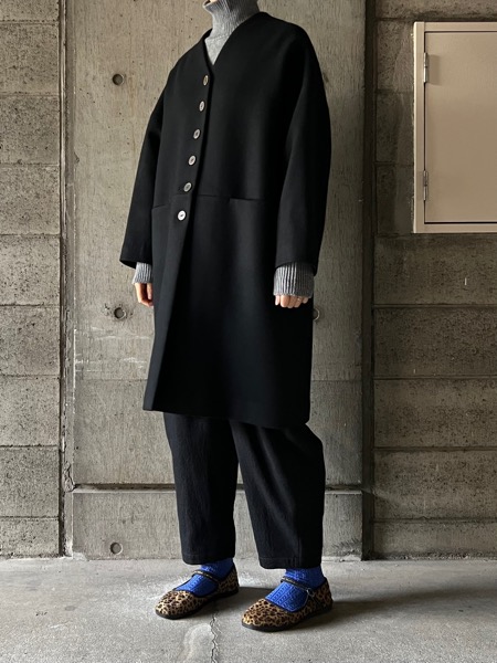 atelier naruse アトリエナルセ / メルトンウールコクーンコート【na
