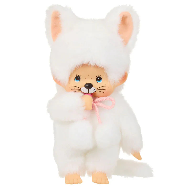 Monchhichi White Cat – Kinoko Kids