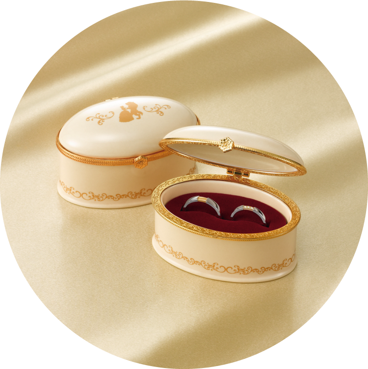 ディズニー婚約指輪美女と野獣 一心堂999本限定 オルゴール付き