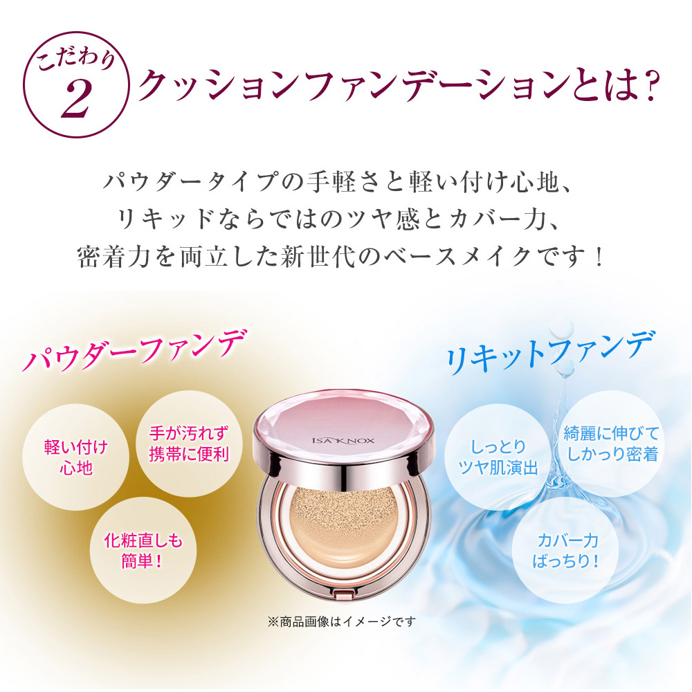 パワーフィットクッションファンデEX | ISAKNOX | QVC TVショッピング