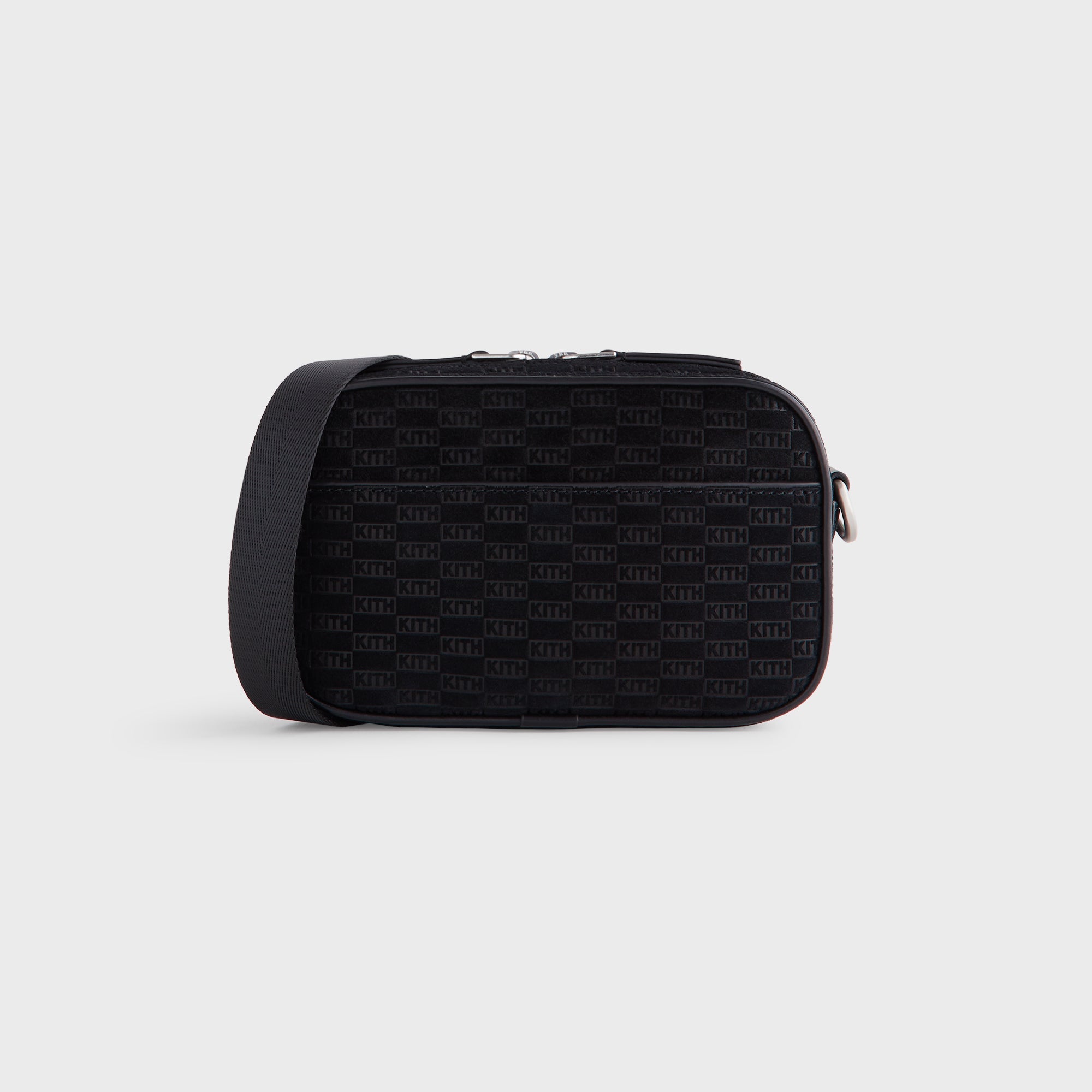 Kith Monogram Suede Crosswalk K20 Bag - Black
