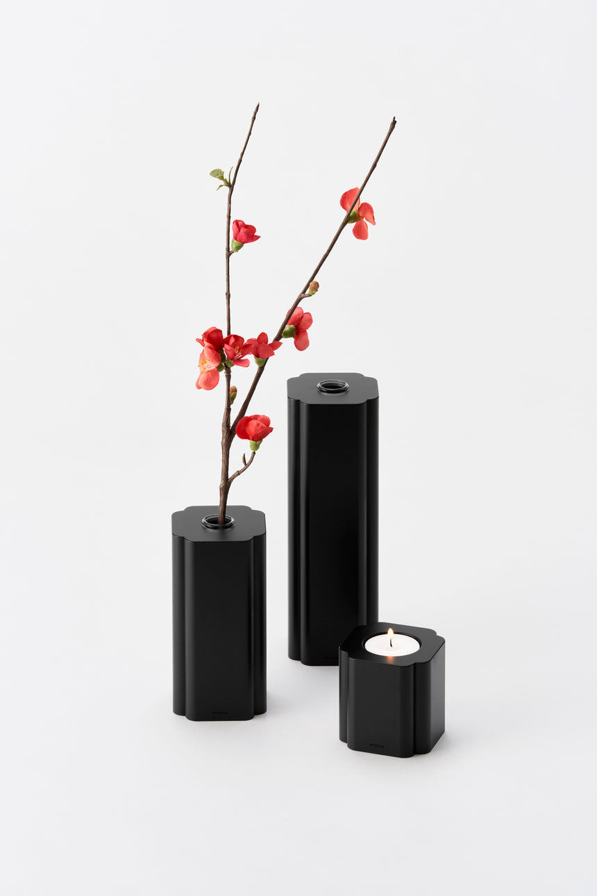 Mokko｜Candle holder ブラック｜木瓜（もっこう）｜キャンドル