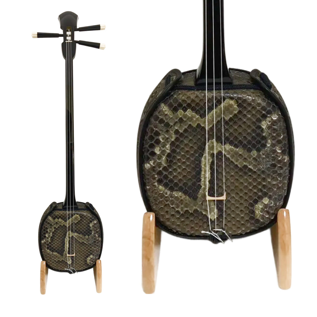 KS-193 与那城型 黒木 上等本張り 本牛革大島紬 黒木八角（沖縄県産