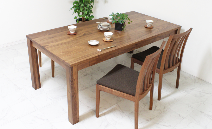 unico NAUHA カフェテーブル 引き出し付き unico NAUHA カフェテーブル