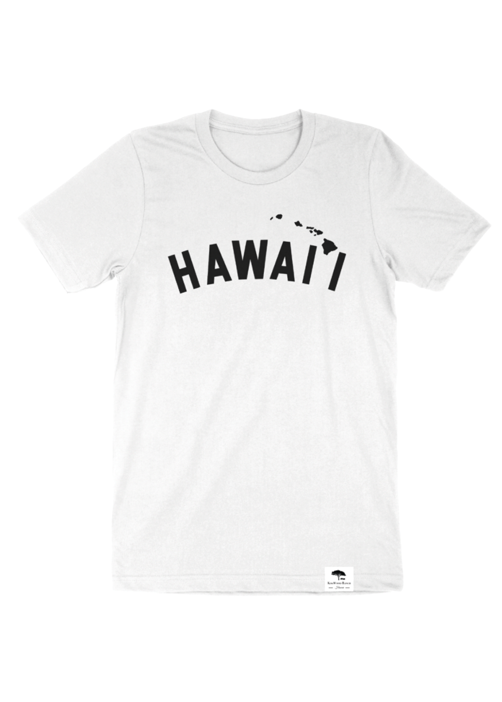 ハワイ アイランド チェーン 半袖 T シャツ - ホワイト | KoaWood Ranch