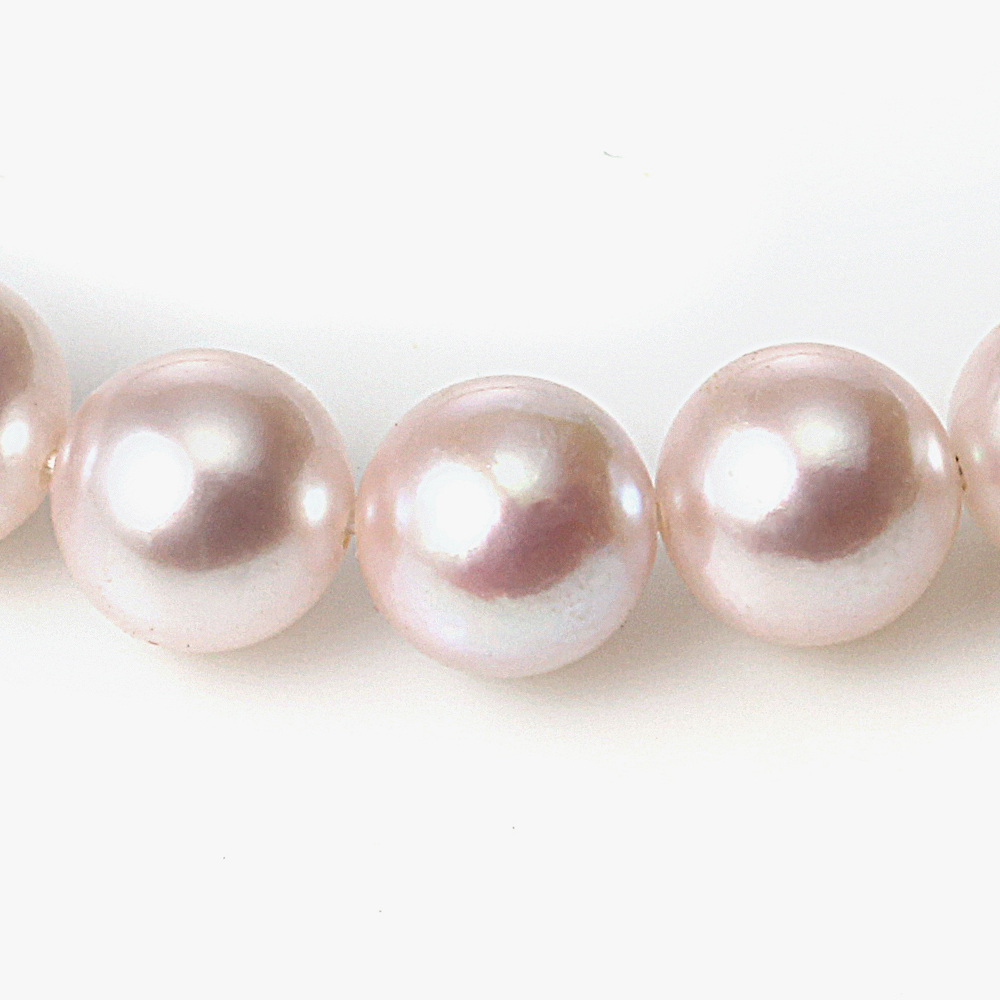 オーロラRose（ロゼ）アコヤ真珠・ベビーパール・ネックレス（ 4.5-5