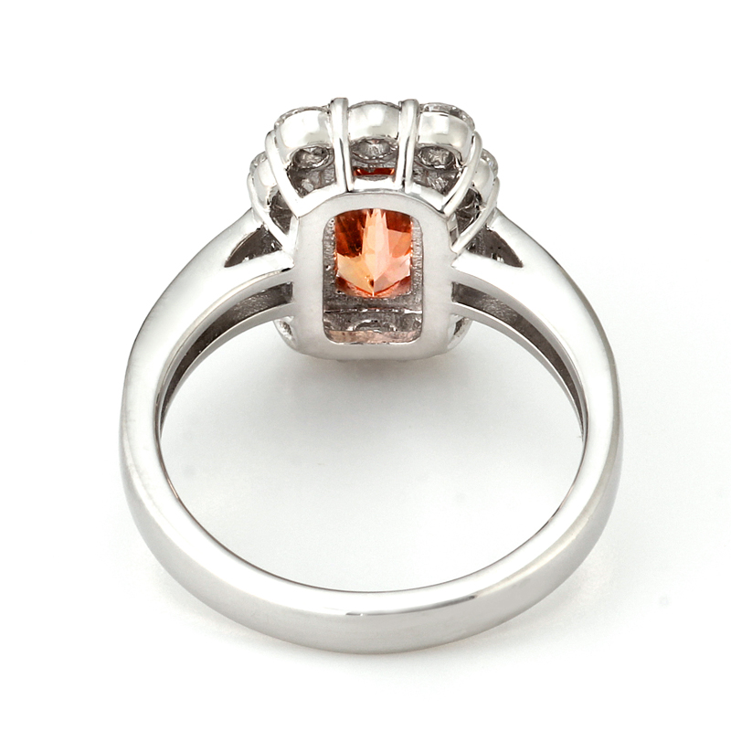 プラチナ インペリアルトパーズ ダイヤモンド リング （IT 1.70ct D