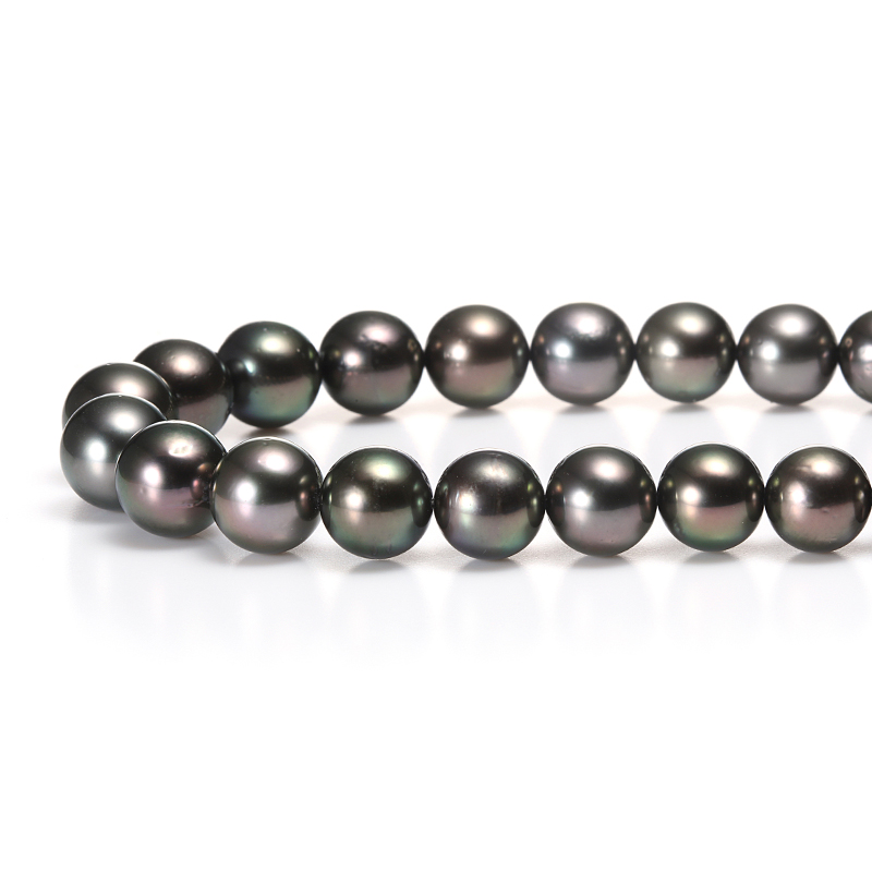 オーロラピーコック南洋黒蝶真珠ネックレス 2点セット（無傷に近い