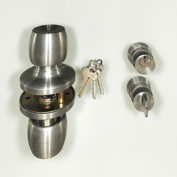 小池ガラス店 / クリエラG 握り玉セット FNMZ138(シルバー) 中桟付