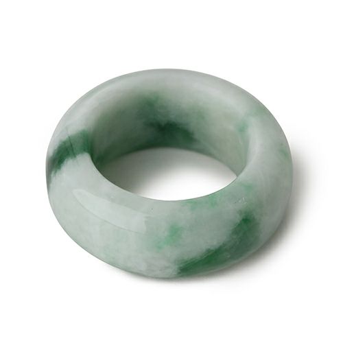 12.5号・幅広タイプ・厚みあり】（高品質濃緑色ヒスイ）糸魚川天然翡翠