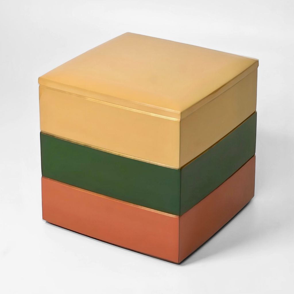 越前 うるしカラー 重箱 – 漆器 高翆