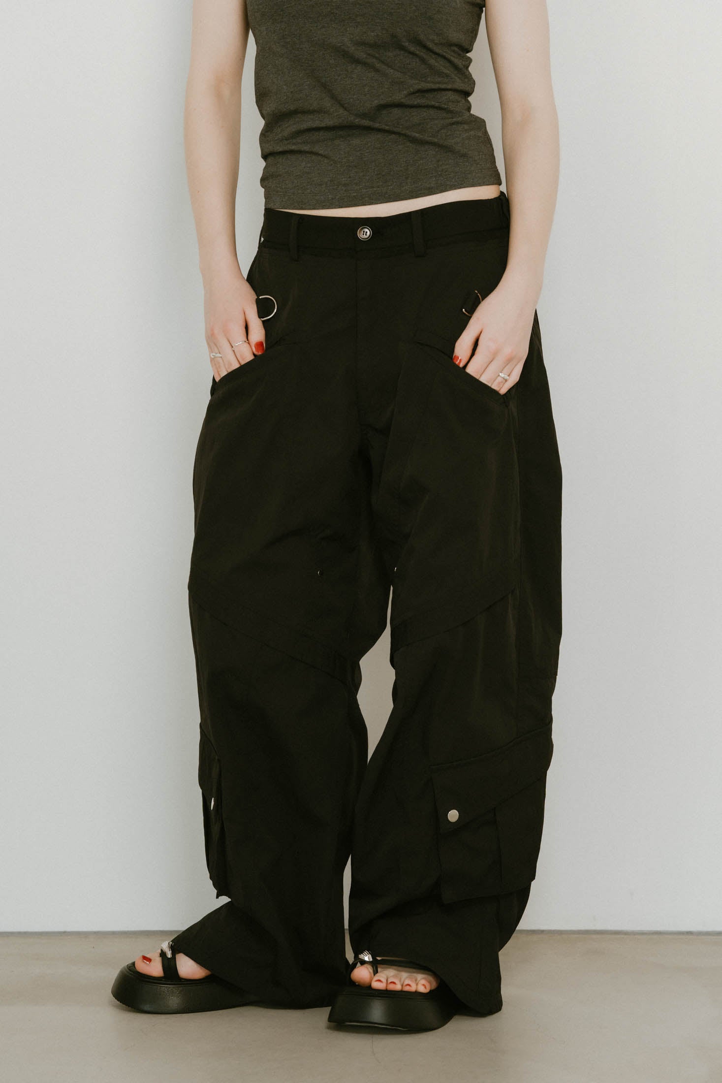 docking nylon pants(unisex)/black | KNUTH MARF