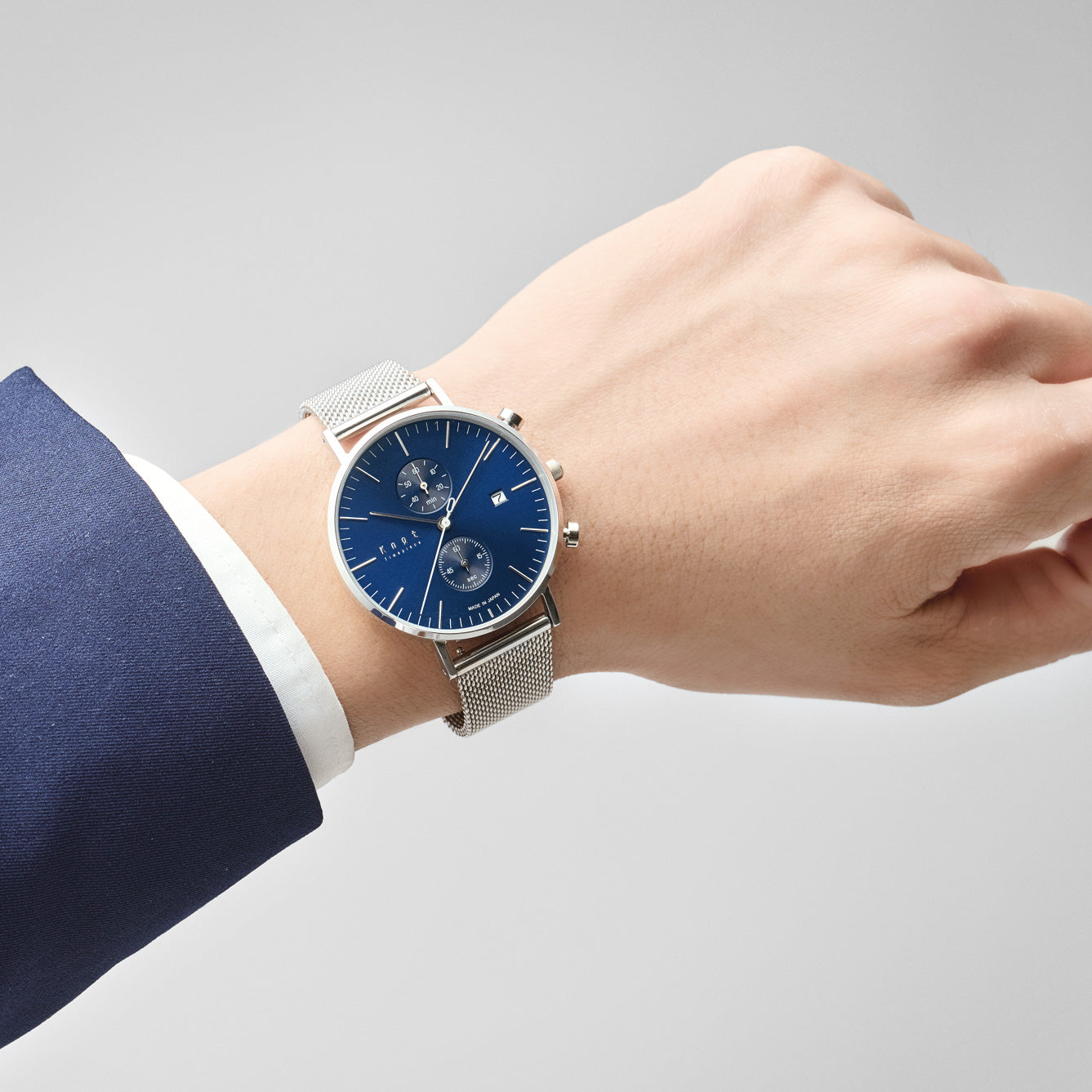 Knot CC-39SVNV2 腕時計 メンズ レディース クォーツ ネイビー 日本製