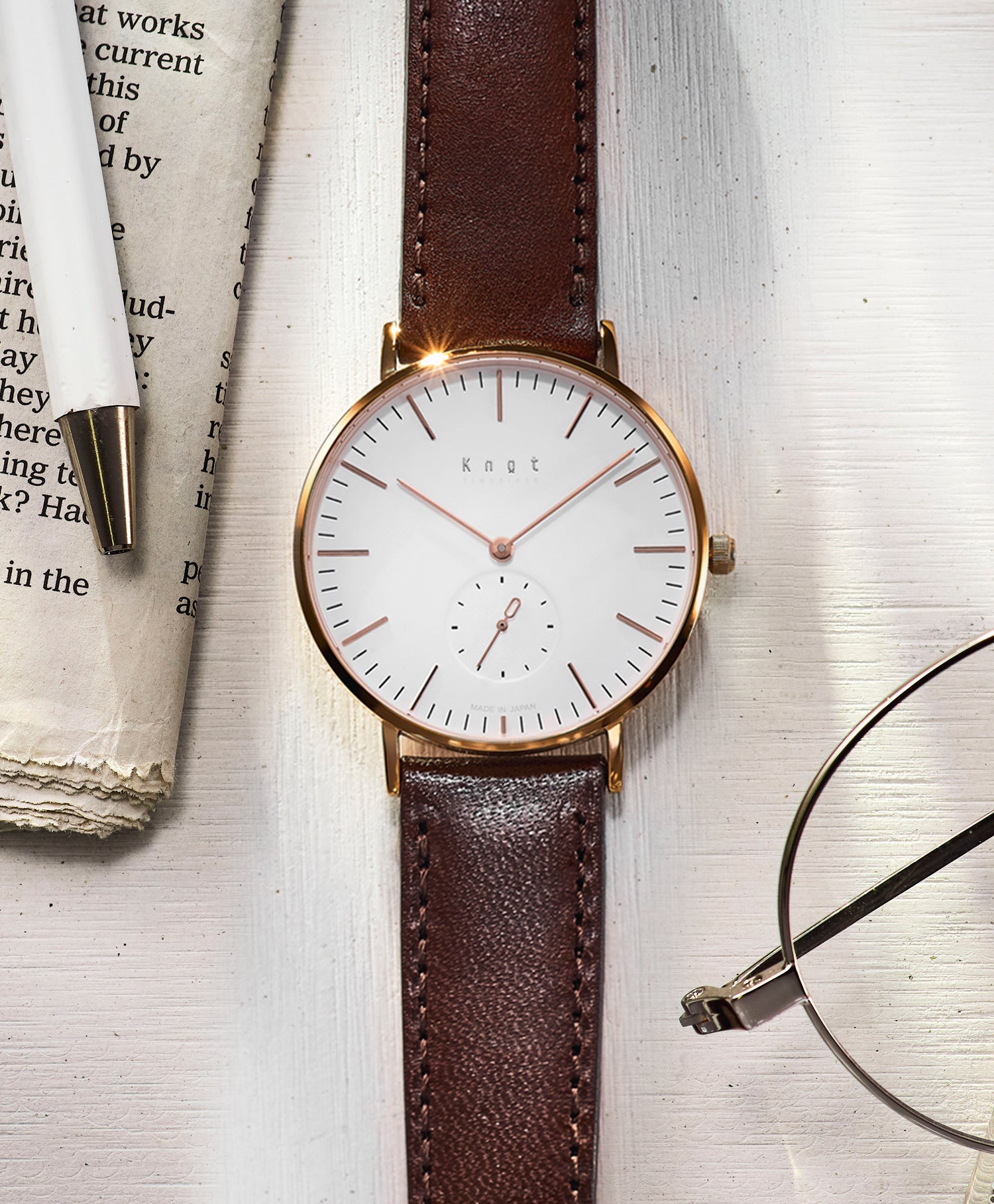 Knot CS-36BKMT 腕時計 メンズ レディース クォーツ ブラック 日本製