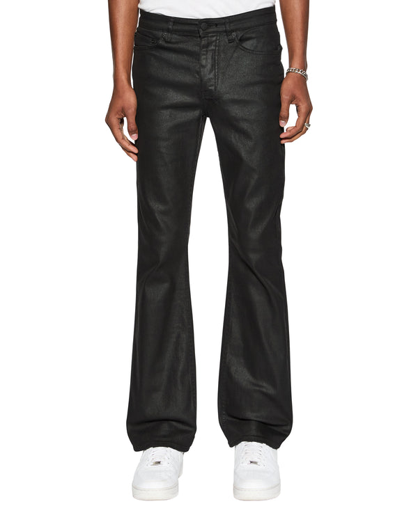 Mens Bronko Black Wax Bootcut Denim Jeans | Ksubi ++