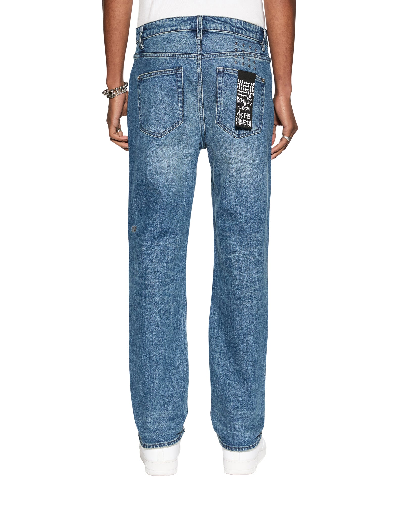 Hazlow Mids Relaxed Straight Leg Jean - Blue Denim | Ksubi ++