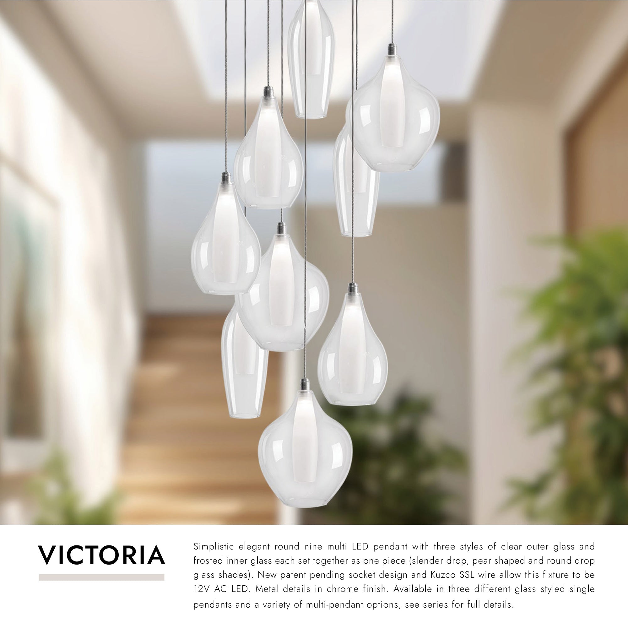 Victoria 9 Head Multi Pendant – Kuzco Lighting