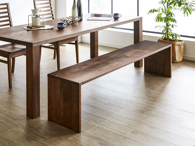 サイズオーダー可能】凛／RIN Type2 ベンチ（ウォールナット