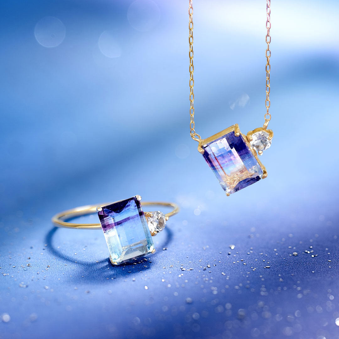 Winter Collection】K10 レインボーフローライト リング | 31-4997 – L&Co.