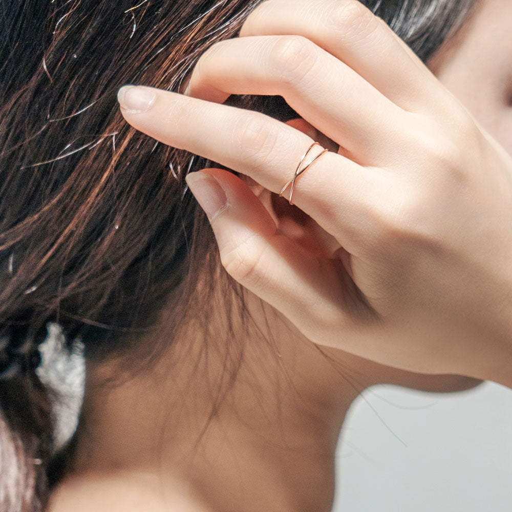 L&Co.(エルアンドコー)】 リング｜K10 クロス リング(36-2111-2119