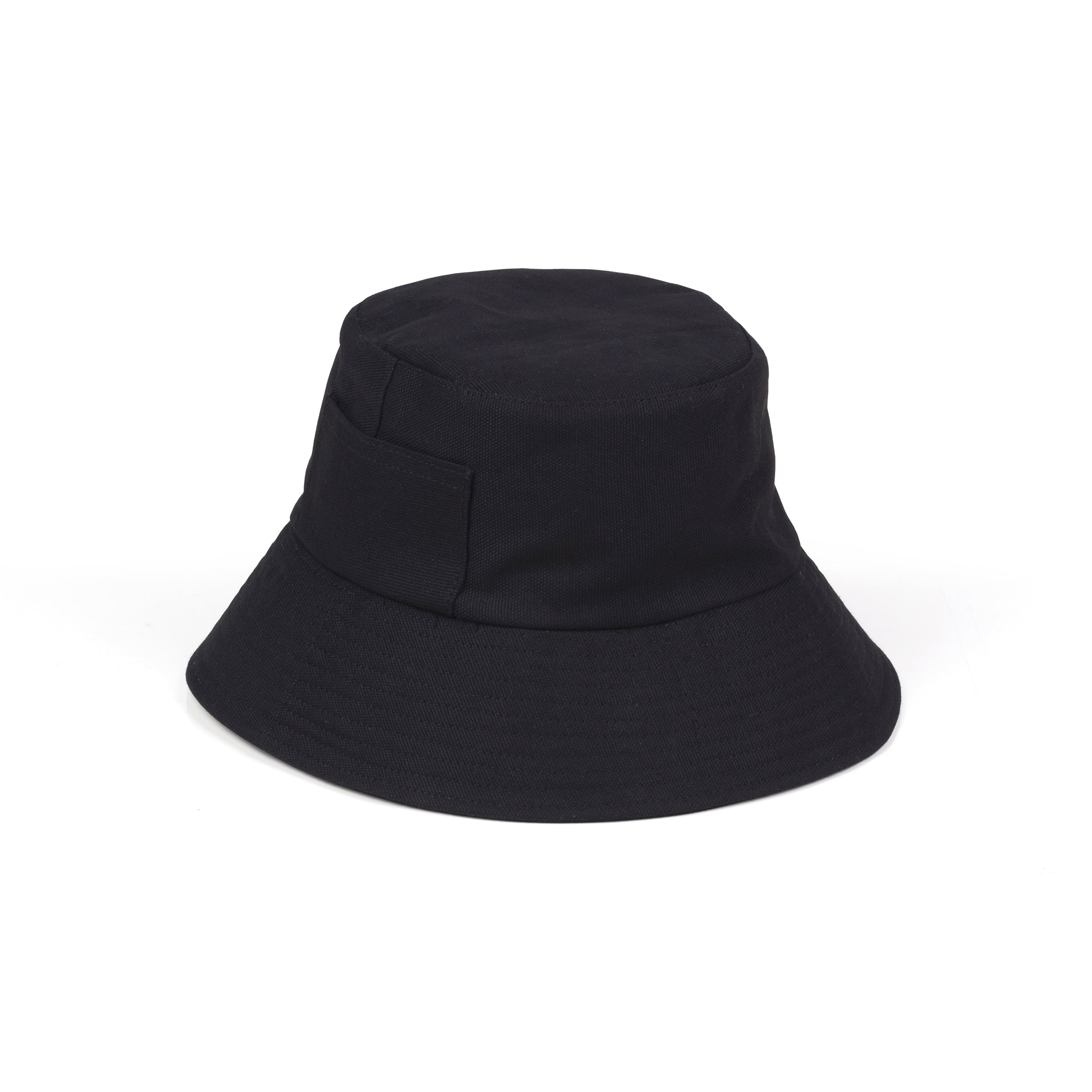 Wave Cotton Bucket Hat (Black) | Lack of Color [CA]