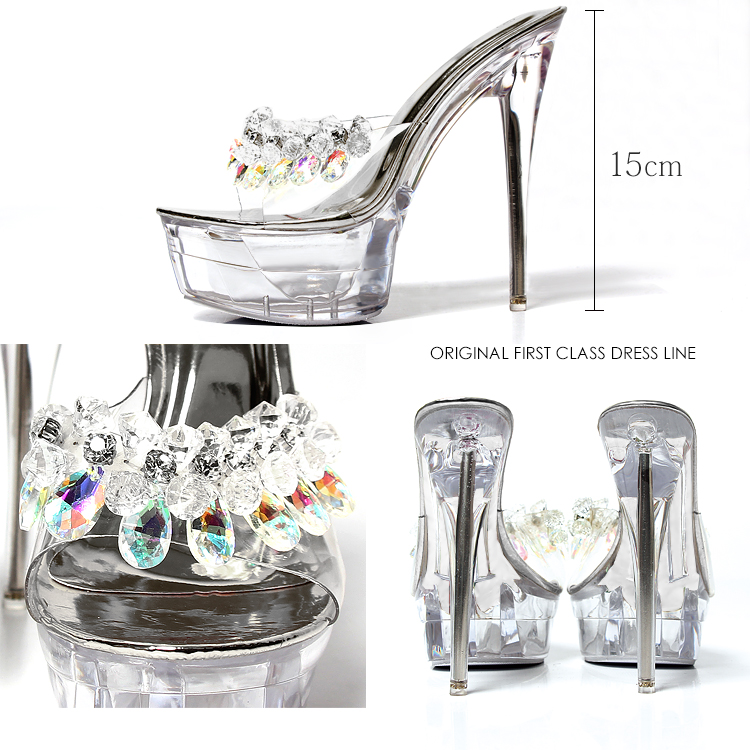 Angel R/エンジェルアール】ビッグレインボーストーン クリア オープン