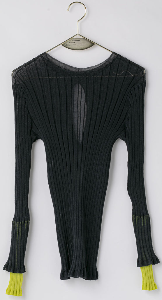 バイカラー2WAYカフシアーニット – Lallia Mù