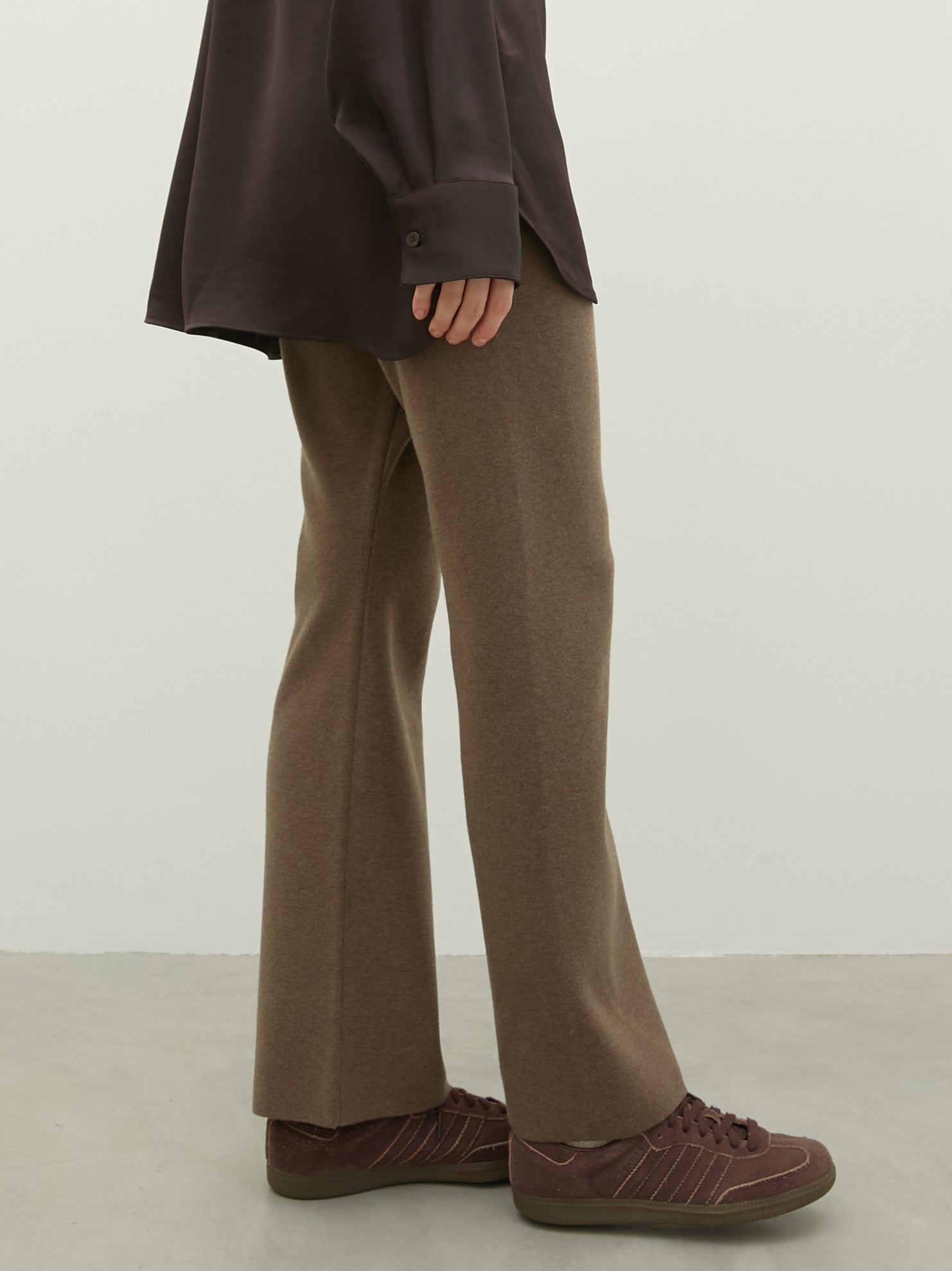 flare knit pants – LA PEAU DE GEM