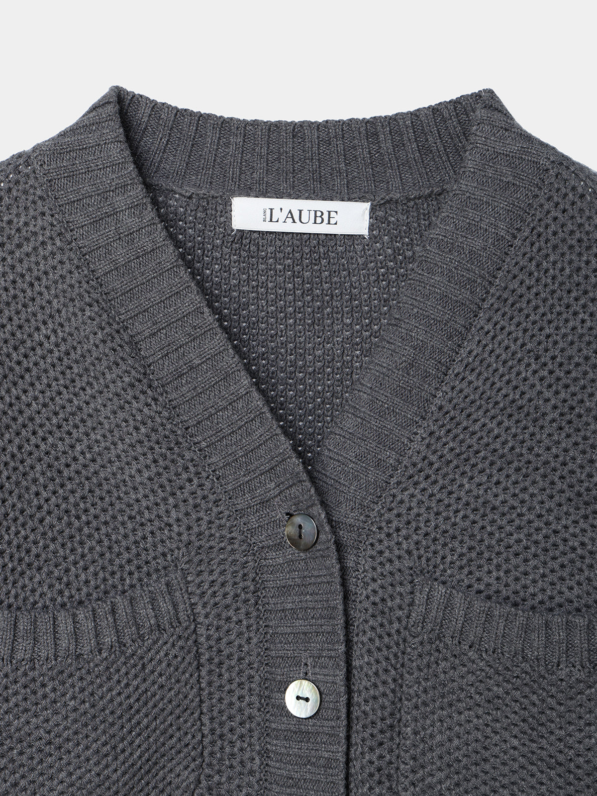 再入荷】Basket Knit Cardigan – L'AUBE BLANC